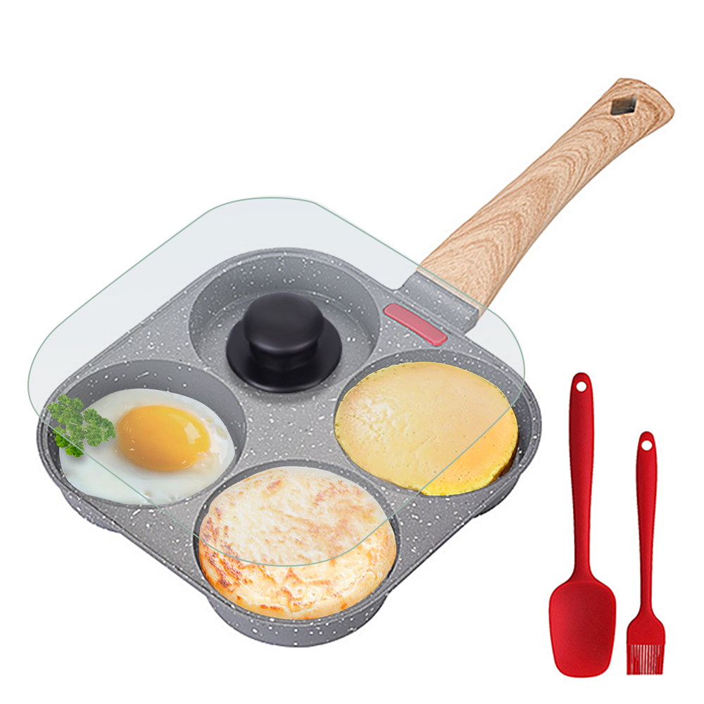 Electric Griddle Pancake - Poêle à œufs antiadhésive 4 tasses