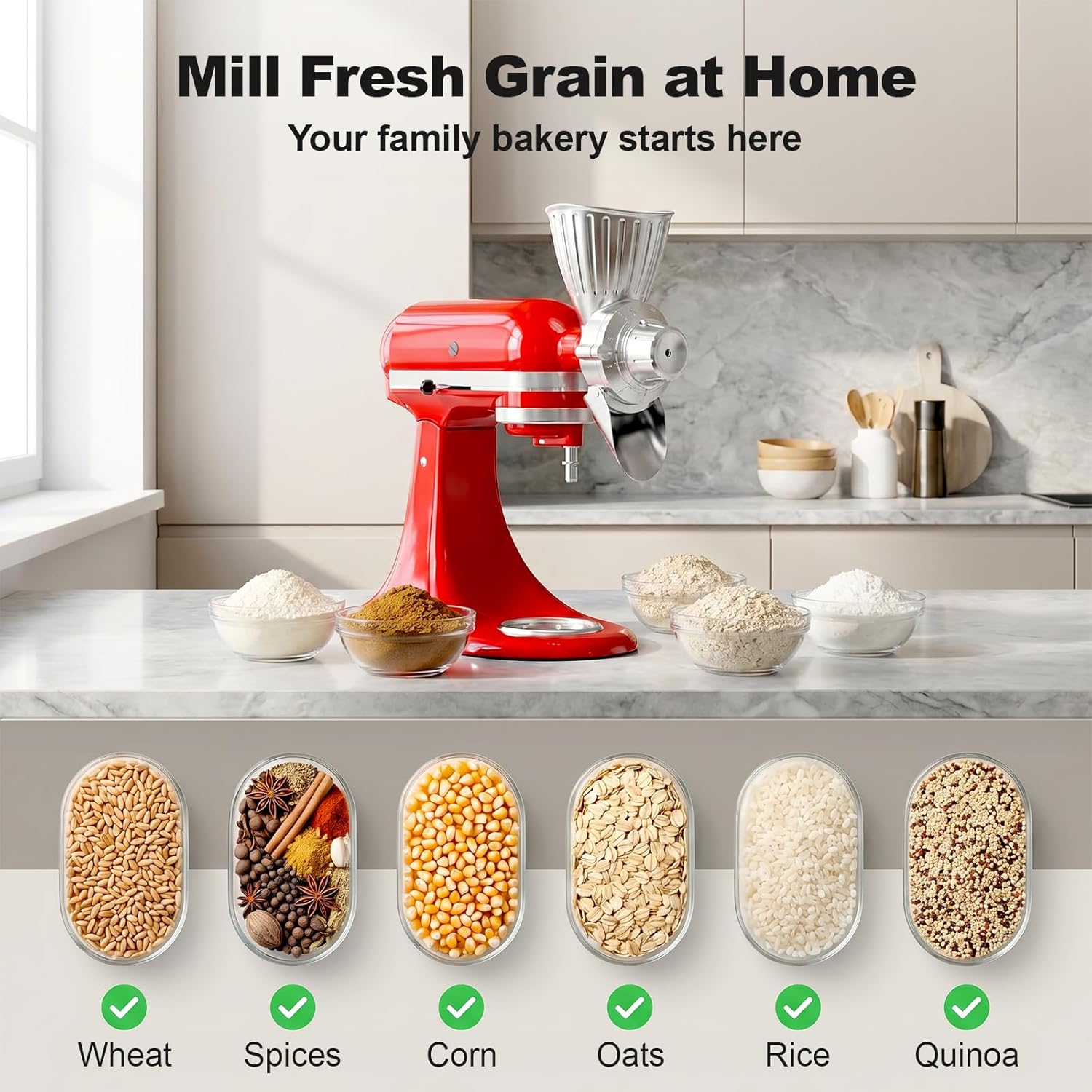 Accessoire moulin à grains tou - Kitchen Appliances Lowes avis et prix